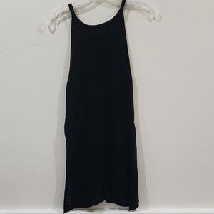 Black Sleeveless Knit Tank Top